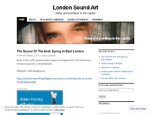 Tablet Screenshot of londonsoundart.wordpress.com