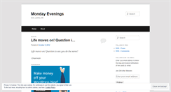 Desktop Screenshot of mondayevenings.wordpress.com