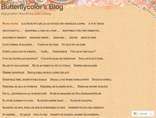 Tablet Screenshot of butterflycolor.wordpress.com