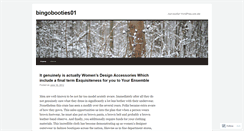 Desktop Screenshot of bingobooties01.wordpress.com