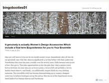 Tablet Screenshot of bingobooties01.wordpress.com