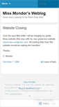 Mobile Screenshot of missmondor.wordpress.com