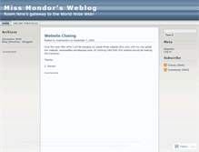 Tablet Screenshot of missmondor.wordpress.com