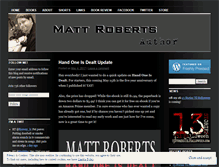 Tablet Screenshot of officialmattroberts.wordpress.com