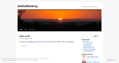 Desktop Screenshot of dishfullthinking.wordpress.com
