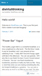 Mobile Screenshot of dishfullthinking.wordpress.com