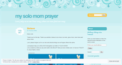 Desktop Screenshot of mysolomomprayers.wordpress.com