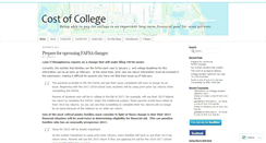 Desktop Screenshot of costofcollege.wordpress.com