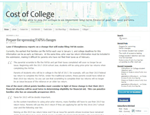 Tablet Screenshot of costofcollege.wordpress.com