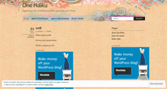 Desktop Screenshot of onehaiku.wordpress.com