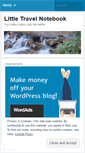 Mobile Screenshot of littletravelnotebook.wordpress.com