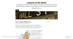 Desktop Screenshot of lawyersonthestreet.wordpress.com