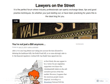 Tablet Screenshot of lawyersonthestreet.wordpress.com