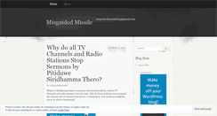 Desktop Screenshot of misguidedmissile.wordpress.com