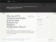 Tablet Screenshot of misguidedmissile.wordpress.com