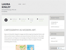 Tablet Screenshot of laurakinley.wordpress.com