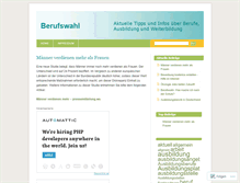 Tablet Screenshot of berufswahl.wordpress.com