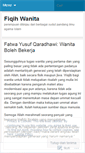 Mobile Screenshot of fiqihwanita.wordpress.com