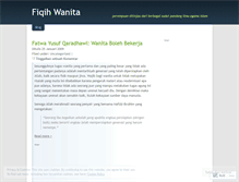 Tablet Screenshot of fiqihwanita.wordpress.com