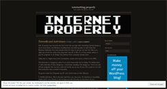 Desktop Screenshot of internetproperly.wordpress.com