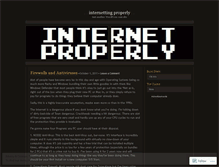 Tablet Screenshot of internetproperly.wordpress.com