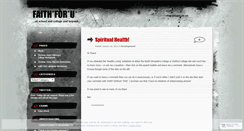 Desktop Screenshot of faithforu.wordpress.com