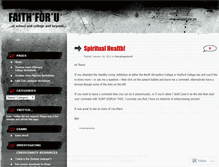 Tablet Screenshot of faithforu.wordpress.com