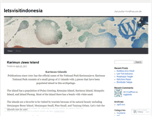 Tablet Screenshot of letsvisitindonesia.wordpress.com