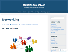 Tablet Screenshot of cybertechnolife.wordpress.com
