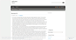 Desktop Screenshot of joshuawc.wordpress.com