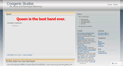 Desktop Screenshot of cryogenicartstudios.wordpress.com
