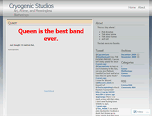 Tablet Screenshot of cryogenicartstudios.wordpress.com