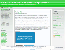 Tablet Screenshot of l321.wordpress.com
