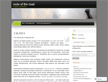 Tablet Screenshot of codeoftheroad.wordpress.com