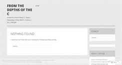 Desktop Screenshot of fromthedepthsofthec.wordpress.com