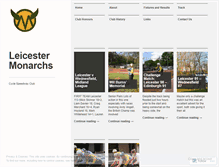 Tablet Screenshot of leicestermonarchs.wordpress.com