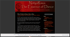 Desktop Screenshot of natyarasa.wordpress.com