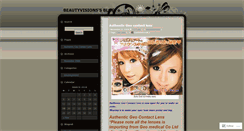 Desktop Screenshot of beautyvisions.wordpress.com