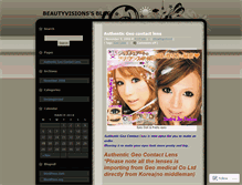 Tablet Screenshot of beautyvisions.wordpress.com