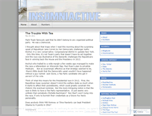 Tablet Screenshot of insomniactive.wordpress.com