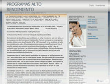 Tablet Screenshot of programasaltorendimiento.wordpress.com