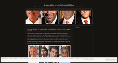 Desktop Screenshot of presidenciables2009.wordpress.com