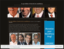 Tablet Screenshot of presidenciables2009.wordpress.com