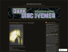 Tablet Screenshot of darkdiscoveriesreviews.wordpress.com