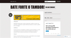 Desktop Screenshot of bateforteotambor.wordpress.com