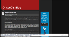 Desktop Screenshot of oncy09.wordpress.com