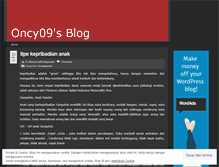 Tablet Screenshot of oncy09.wordpress.com