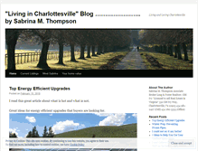 Tablet Screenshot of livingincharlottesville.wordpress.com