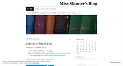 Desktop Screenshot of mlskinner.wordpress.com