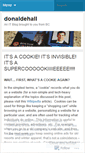 Mobile Screenshot of donaldehall.wordpress.com